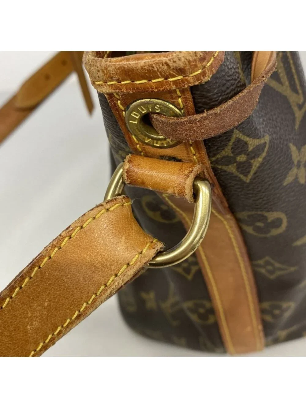 Louis Vuitton Shoulder Bag Monogram Petit Noe Brown